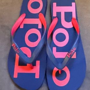 Polo by Ralph Lauren, flip-flop sandals, size 12